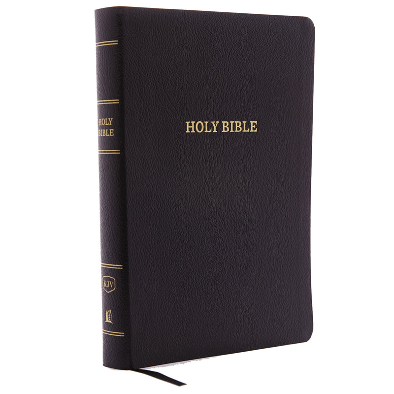 KJV Giant Print Reference Bible (Comfort Print)-Black Bonded Leather