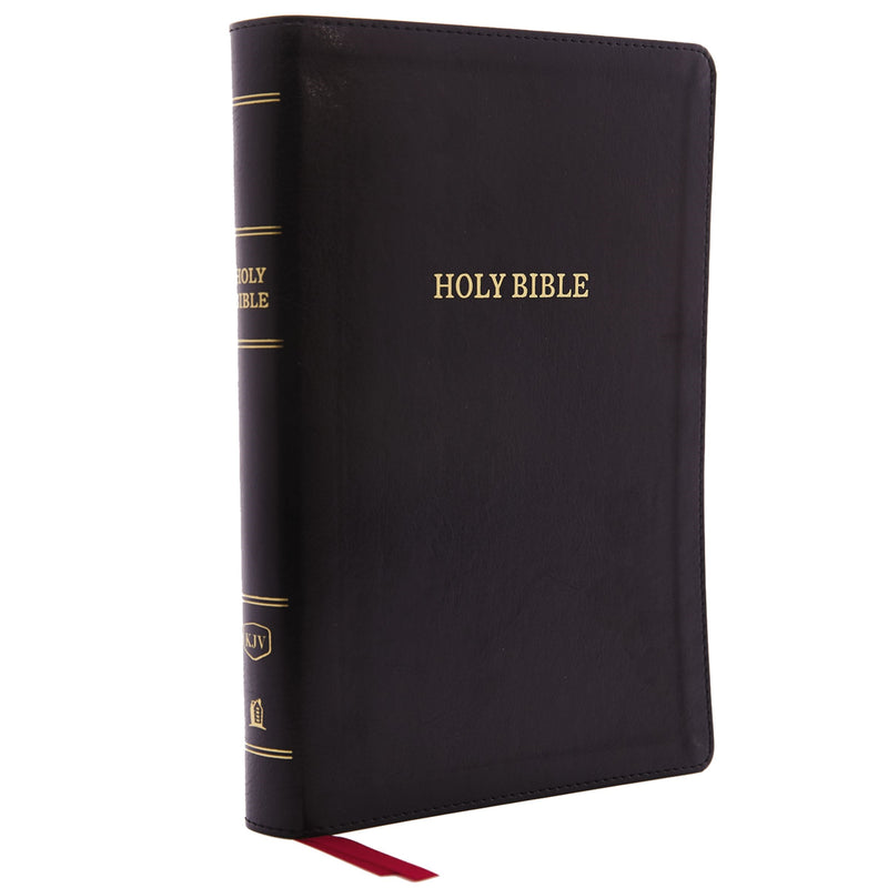 KJV Giant Print Reference Bible (Comfort Print)-Black Deluxe Leathersoft Indexed