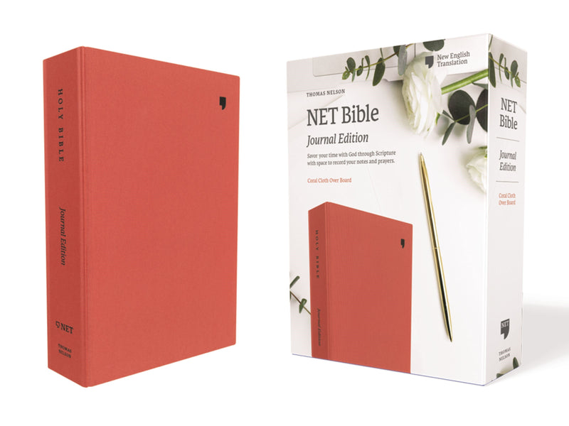 NET Bible (Journal Edition) (Comfort Print)-Coral Cloth Over Board