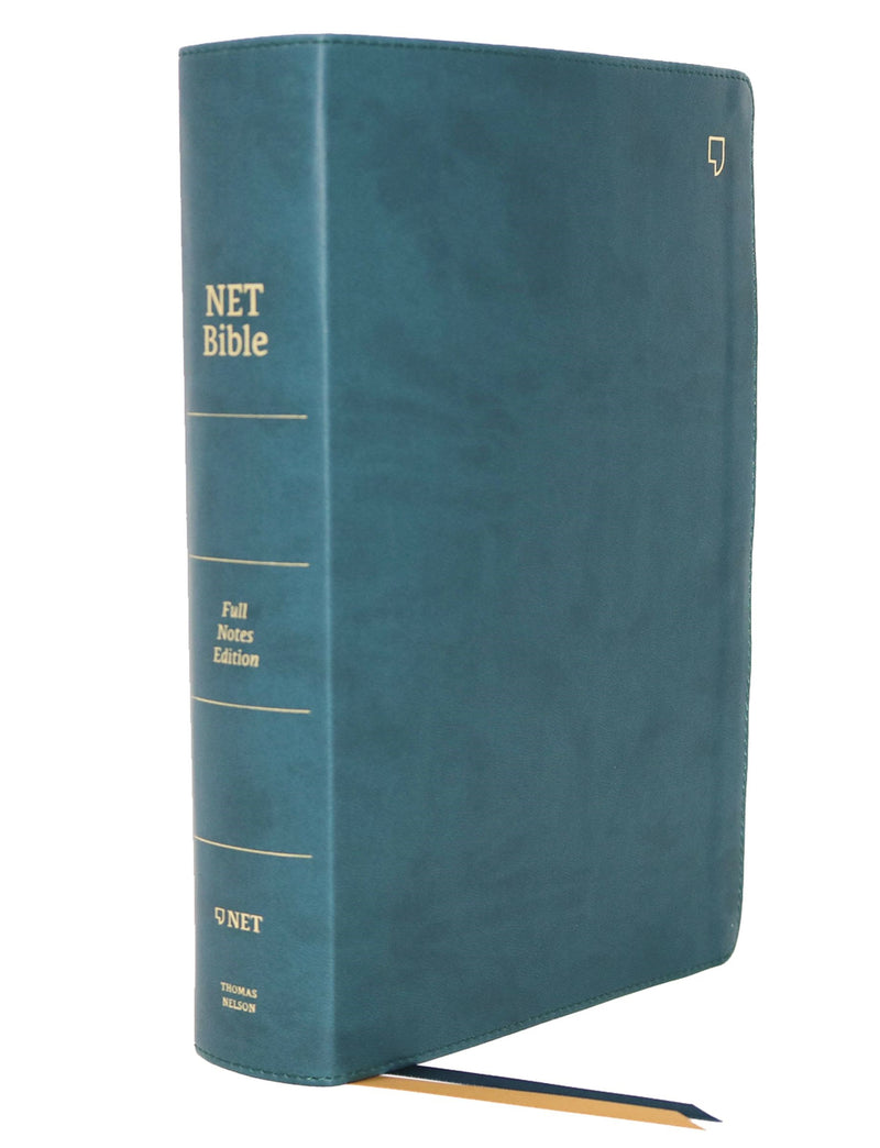 NET Bible (Full-Notes Edition) (Comfort Print)-Teal Leathersoft