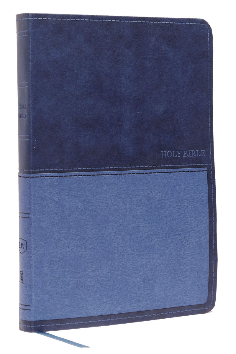 KJV Value Thinline Bible/Large Print (Comfort Print)-Blue Leathersoft 