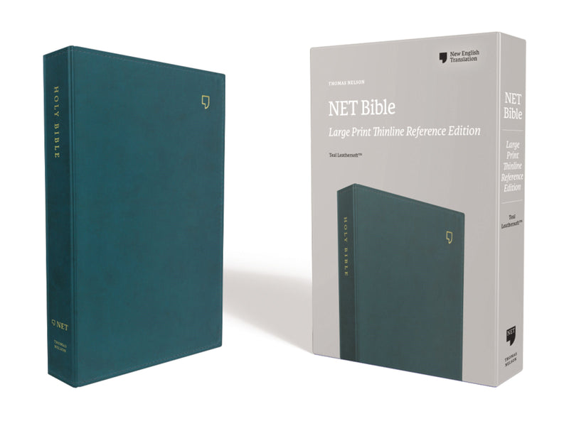 NET Thinline Reference Bible/Large Print (Comfort Print)-Teal Leathersoft