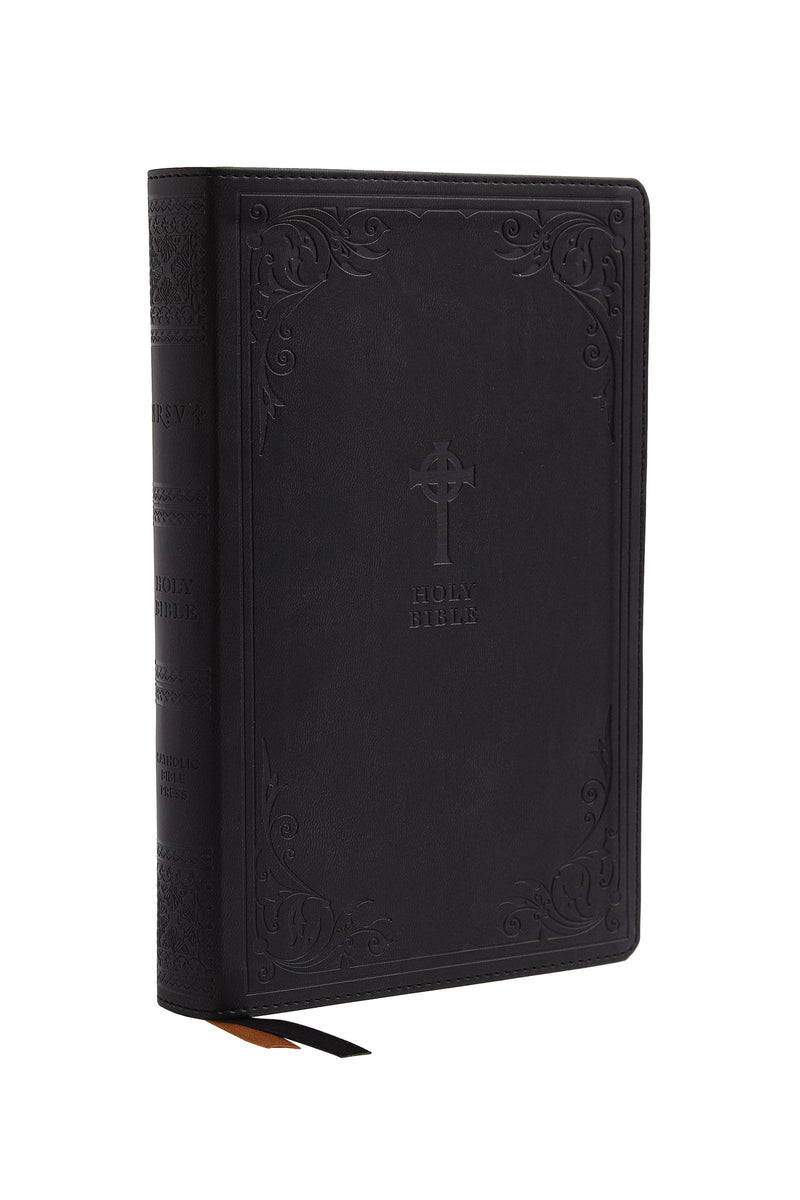 NRSV Catholic Gift Bible (Comfort Print)-Black Leathersoft