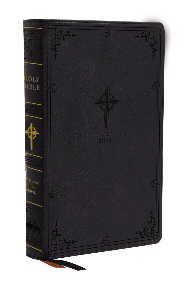 NABRE Catholic Bible/Large Print (Comfort Print)-Black Leathersoft