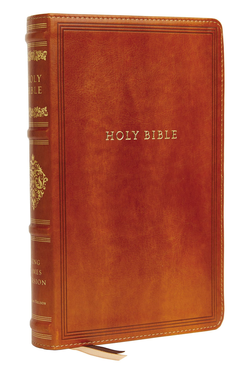 KJV Personal Size Reference Bible  Sovereign Collection (Comfort Print)-Brown Leathersoft