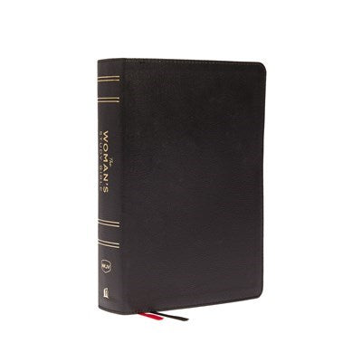 NKJV Woman's Study Bible (Full Color)-Black Genuine Leather Indexed