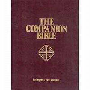 KJV Companion Bible-Large Print-Burgundy Hardcover