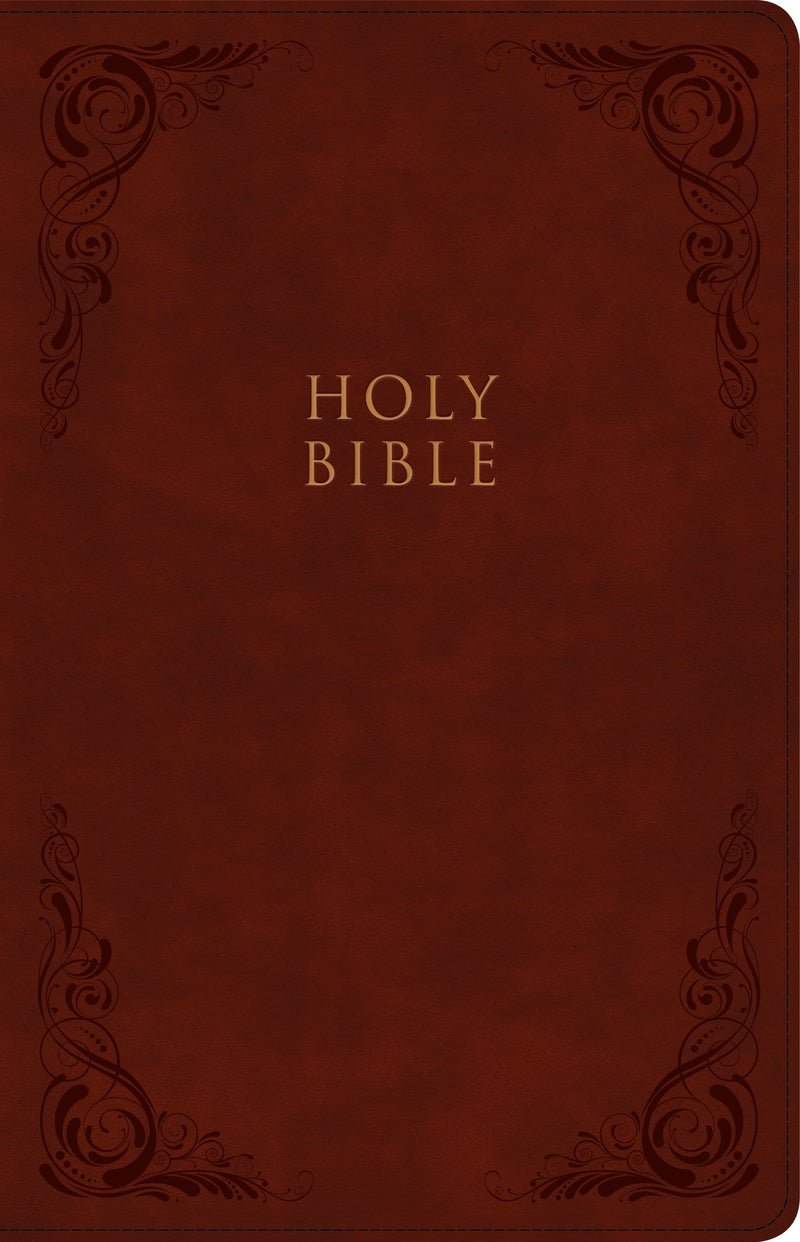 CSB Large Print Personal Size Reference Bible-Burgundy LeatherTouch