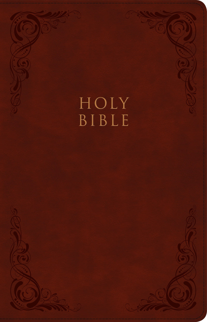 CSB Large Print Personal Size Reference Bible-Burgundy LeatherTouch Indexed