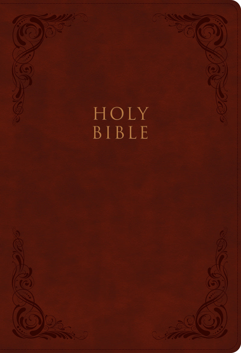 CSB Super Giant Print Reference Bible-Burgundy LeatherTouch