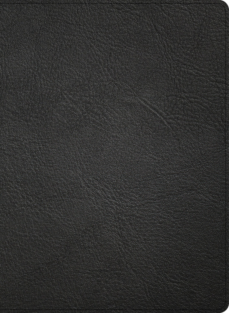 KJV Single-Column Wide-Margin Bible (Holman Handcrafted Collection)-Black Premium Goatskin