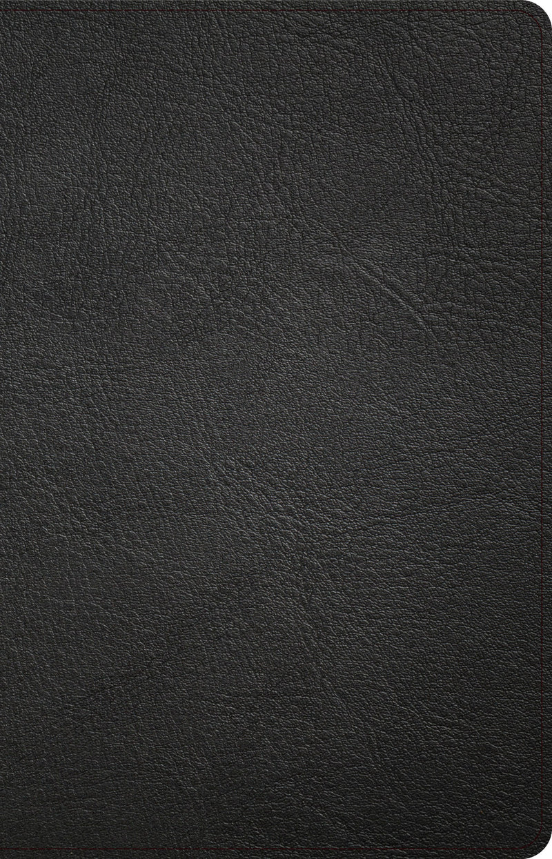 CSB Thinline Bible-Black Genuine Leather Indexed