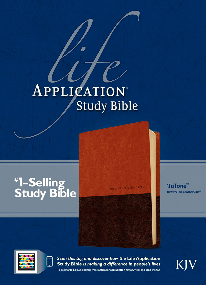 KJV Life Application Study Bible-Brown/Tan TuTone Indexed