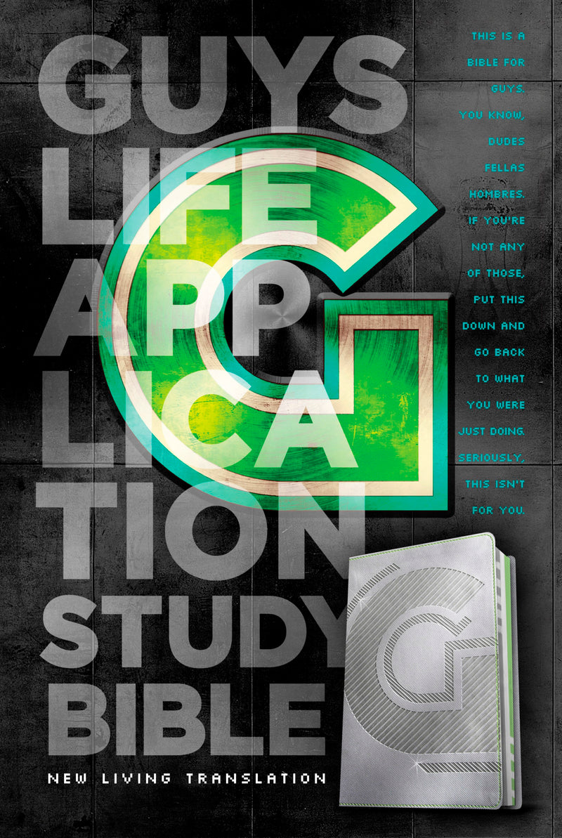 NLT Guys Life Application Study Bible-Iridium LeatherLike