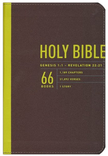 NLT Zips Bible-Canvas Cover w/Yellow Zipper