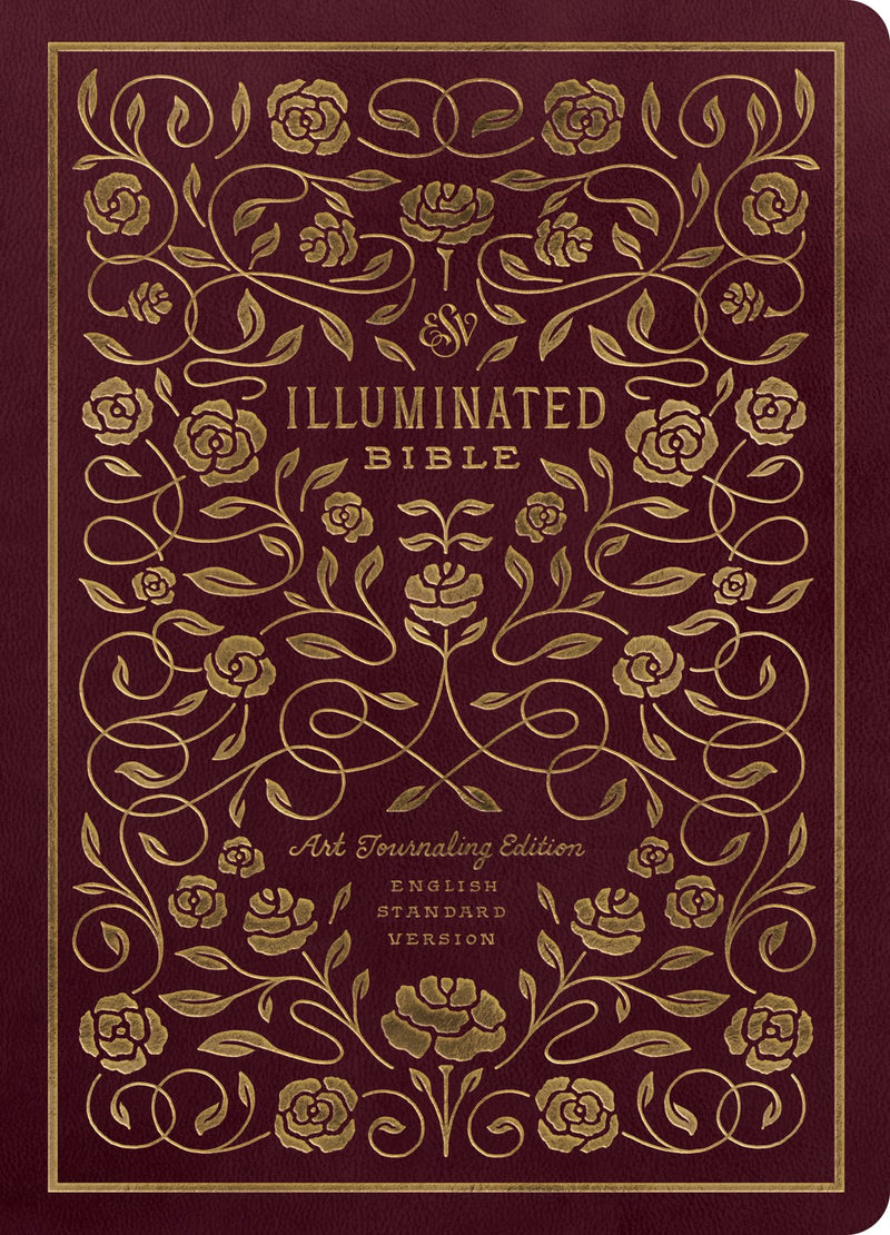 ESV Illuminated Bible-Art Journaling Edition-Burgundy TruTone