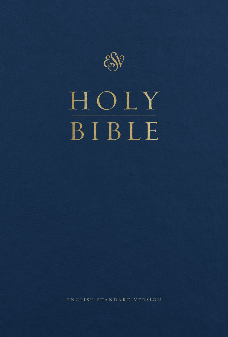 ESV Pew And Worship Bible/Large Print-Blue Hardcover