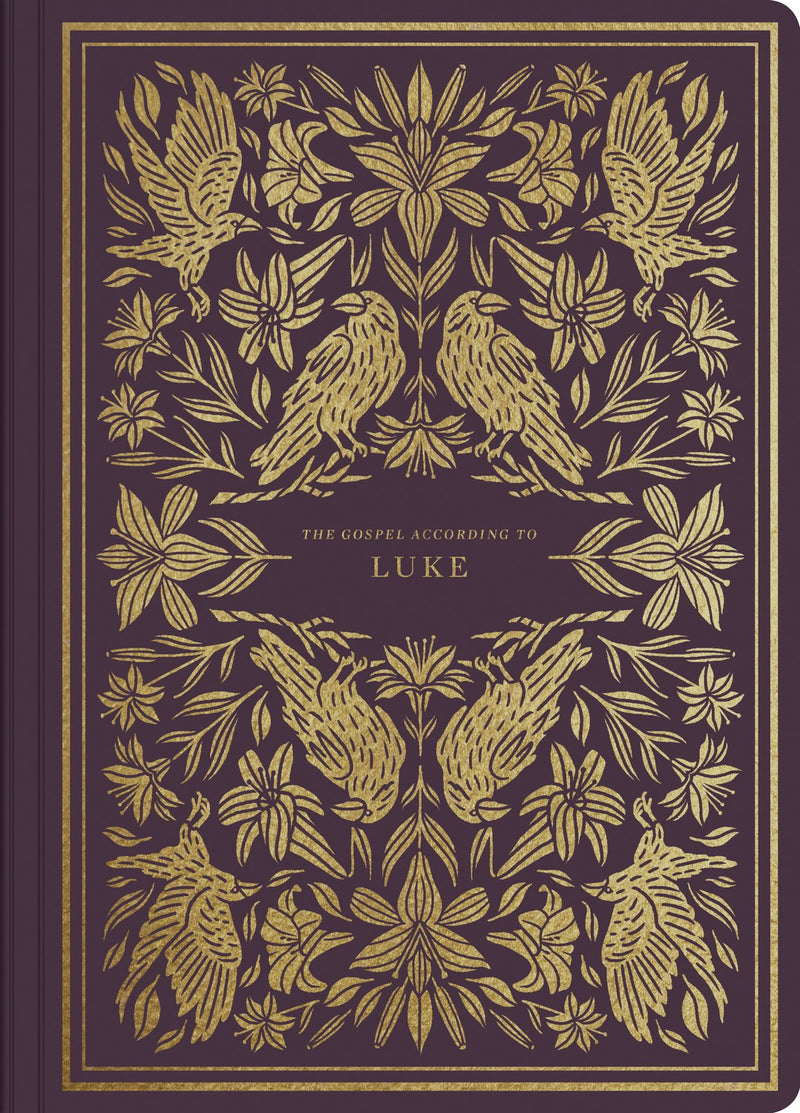 ESV Illuminated Scripture Journal: Luke-Burgundy Softcover