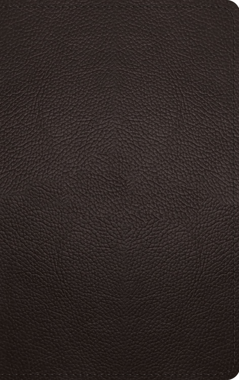 ESV Thinline Bible-Deep Brown Buffalo Leather