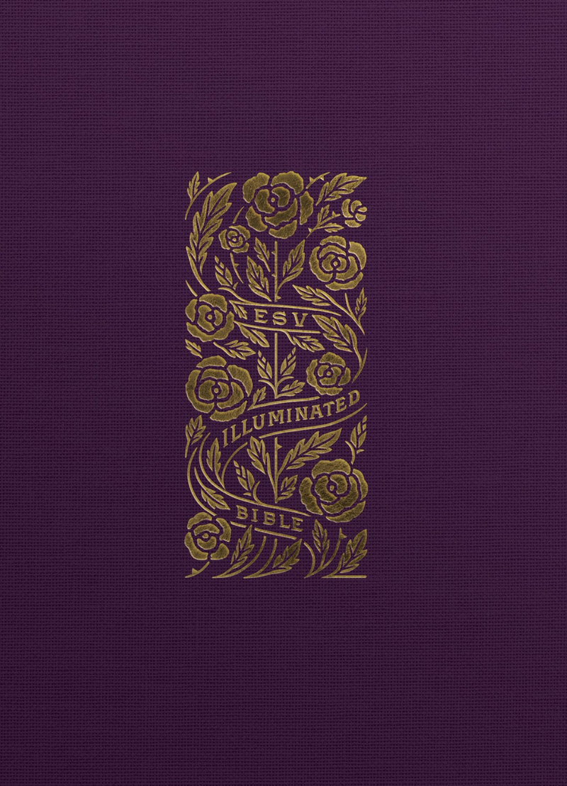 ESV Illuminated Bible-Art Journaling Edition-Eggplant Cloth Over Board