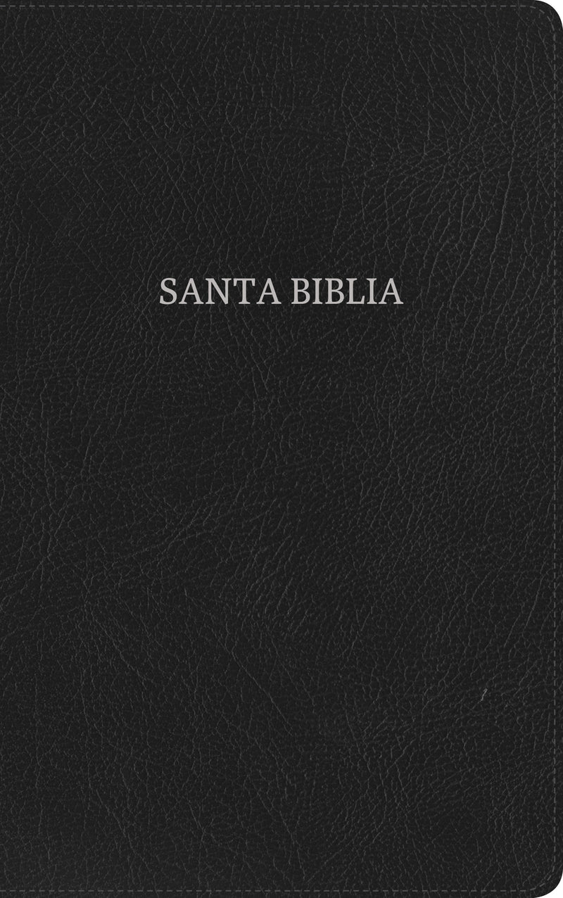 Span-RVR 1960 Ultrathin Bible (Biblia Ultrafina)-Black Bonded Leather Indexed