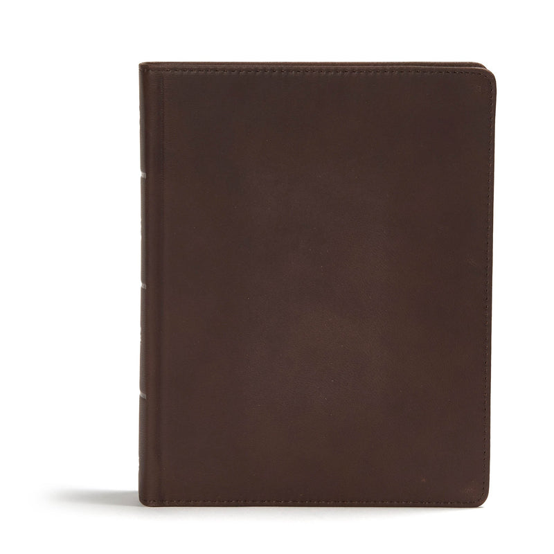 CSB Study Bible-Brown Genuine Leather