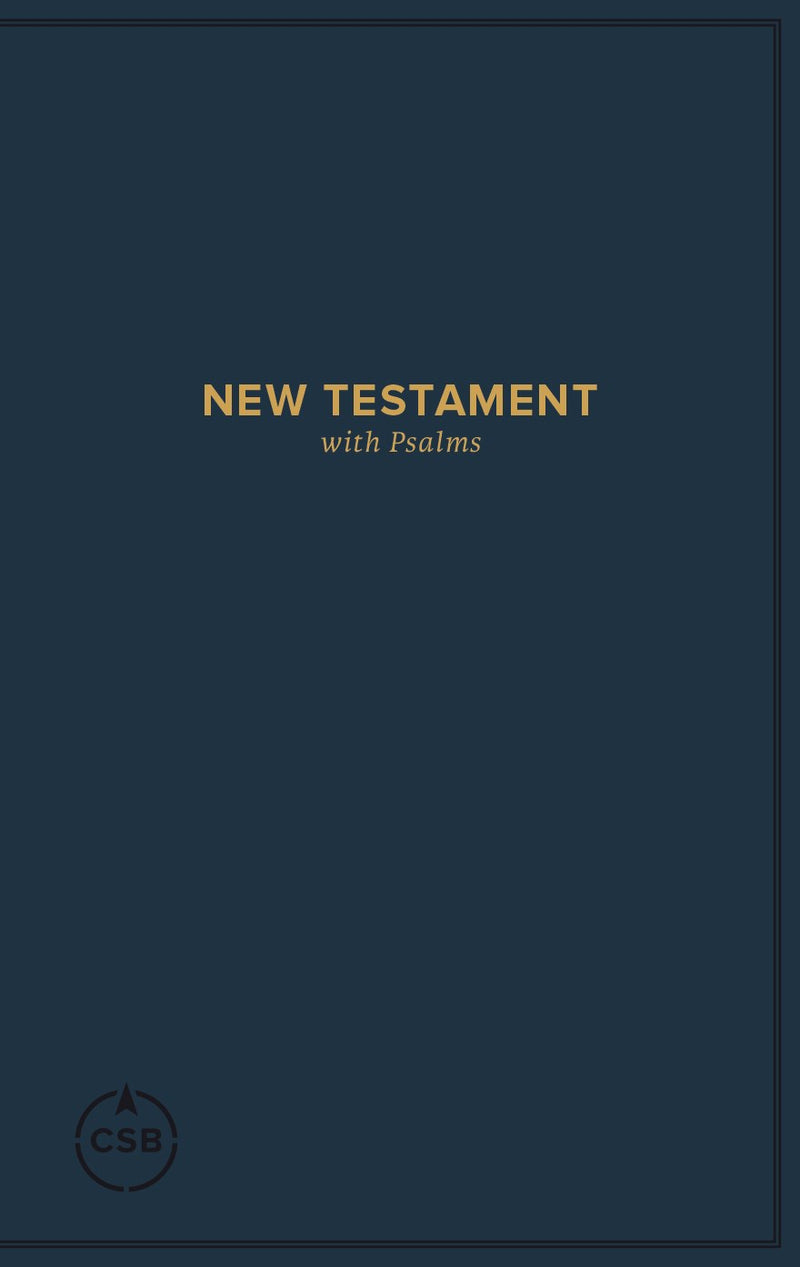 CSB Pocket New Testament With Psalms-Navy Softcover