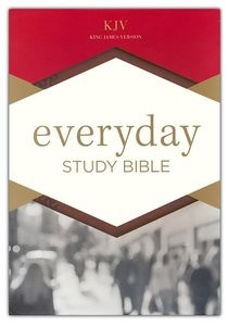 KJV Everyday Study Bible-British Tan LeatherTouch