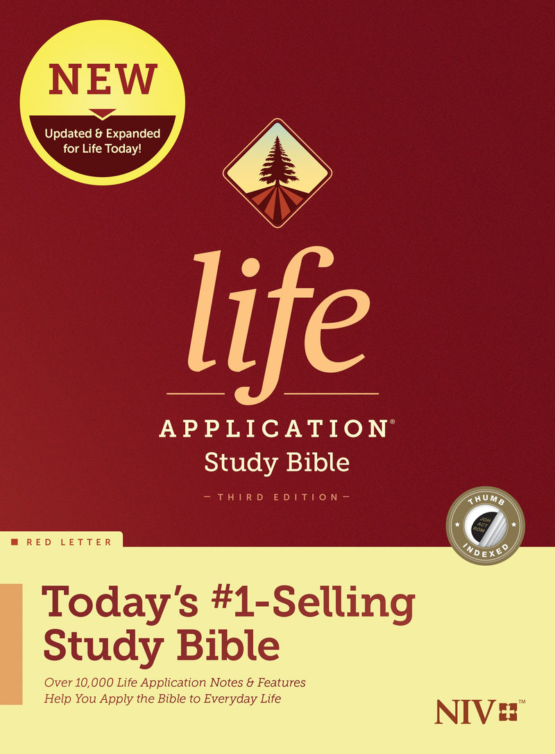 NIV Life Application Study Bible (Third Edition) (RL)-Hardcover Indexed