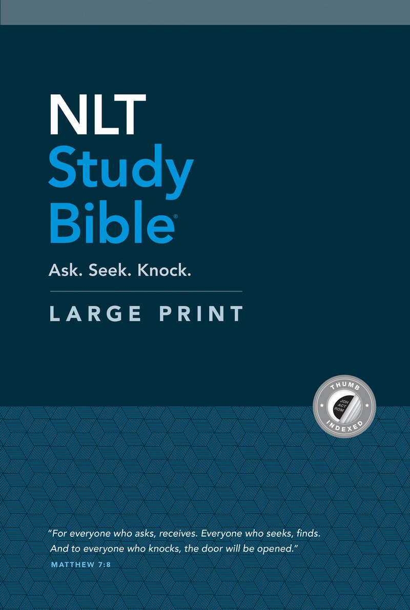 NLT Study Bible/Large Print-Hardcover Indexed