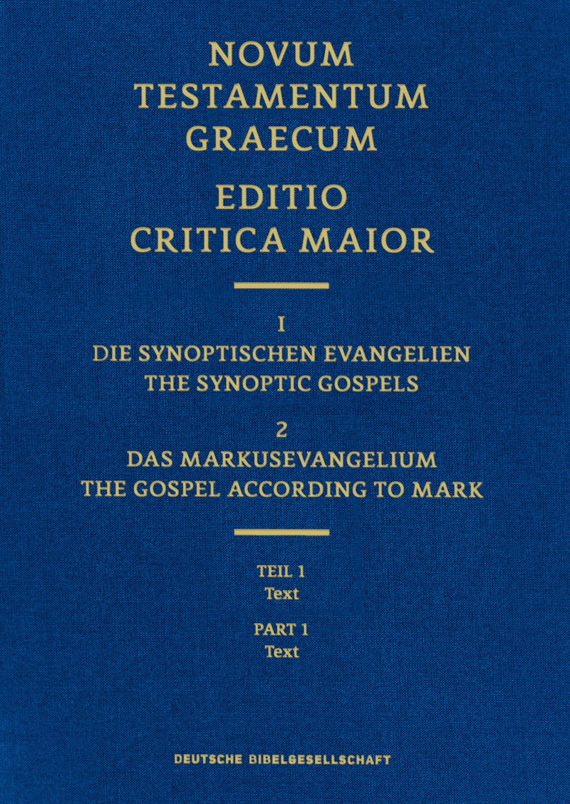 The Gospel Of Mark  Editio Critica Maior 2.1