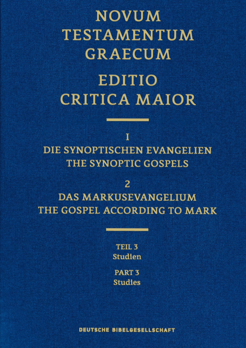 The Gospel Of Mark  Editio Critica Maior 2.3