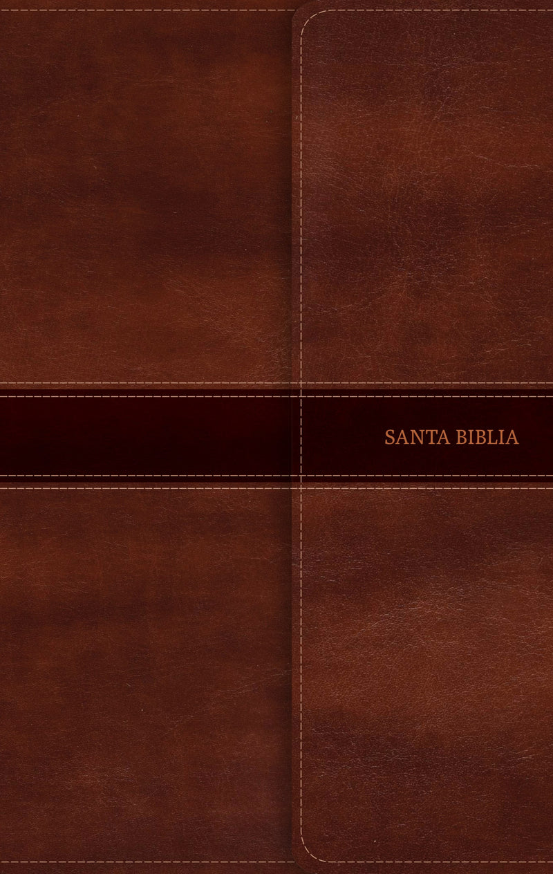 Span-RVR 1960 Ultrathin Bible (Biblia Ultrafina)-Brown Bonded Leather w/Magnetic Flap Indexed