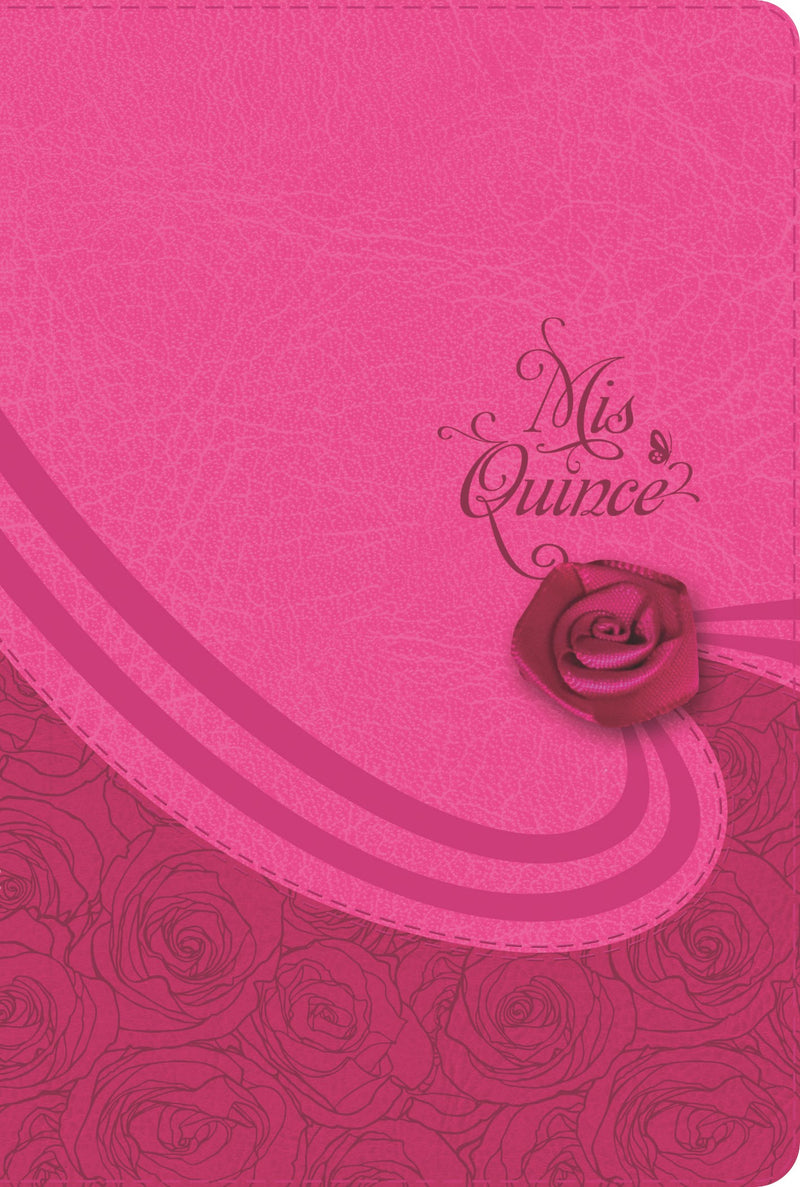 Span-RVR 1960 Sweet 15 Edition (Biblia Mis Quince)-Raspberry Punch Shade LeatherTouch (Biblia Mis Quince)