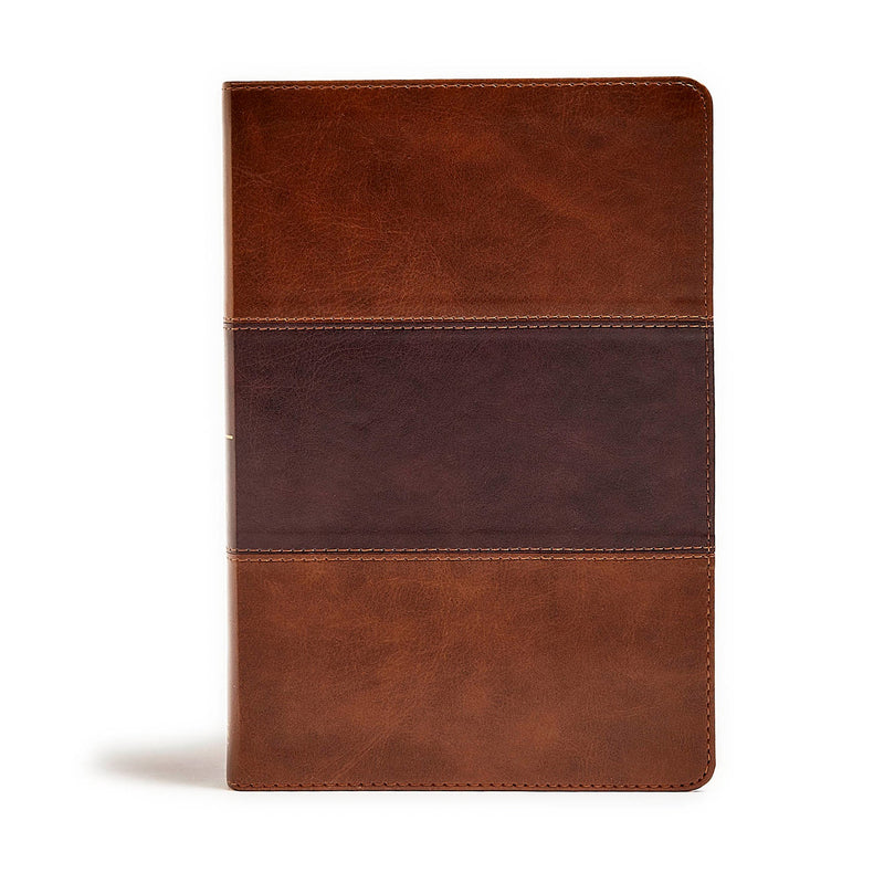 KJV Giant Print Reference Bible-Saddle Brown LeatherTouch