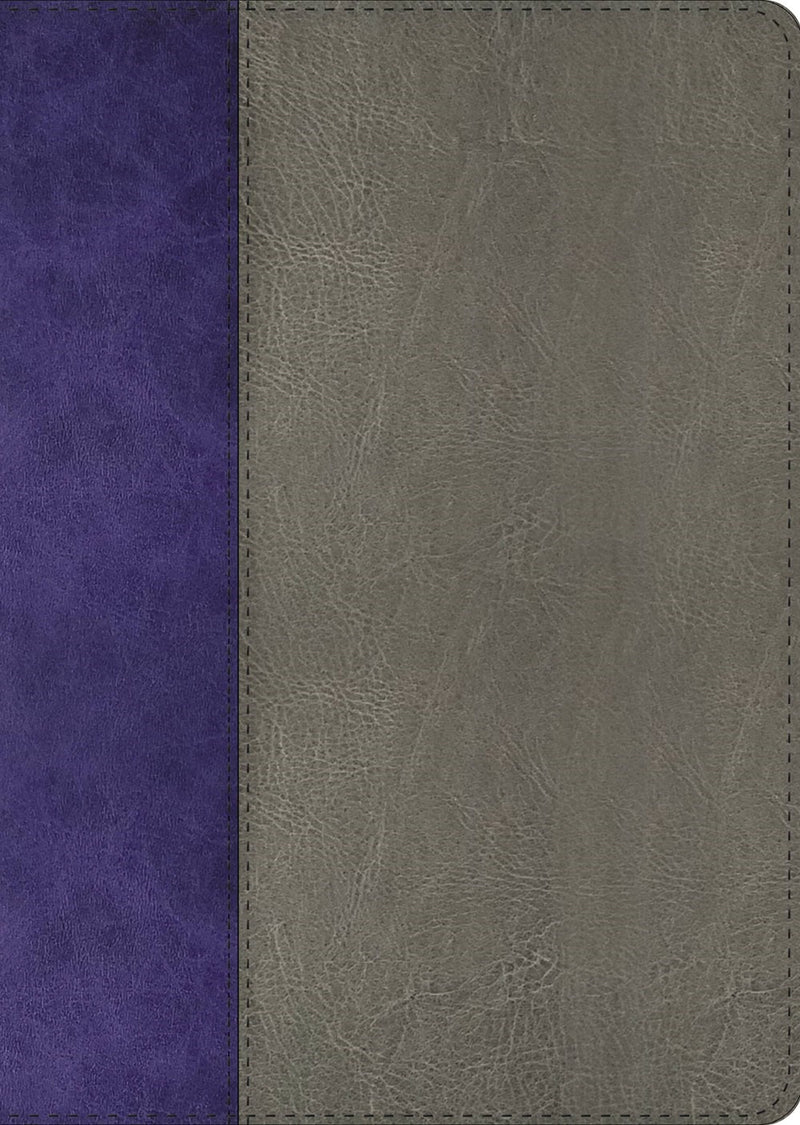 NKJV The Jeremiah Study Bible-Gray/Purple LeatherLuxe