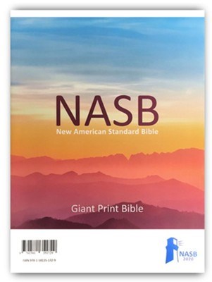 NASB 2020 Giant Print Text Bible-Maroon Hardcover (