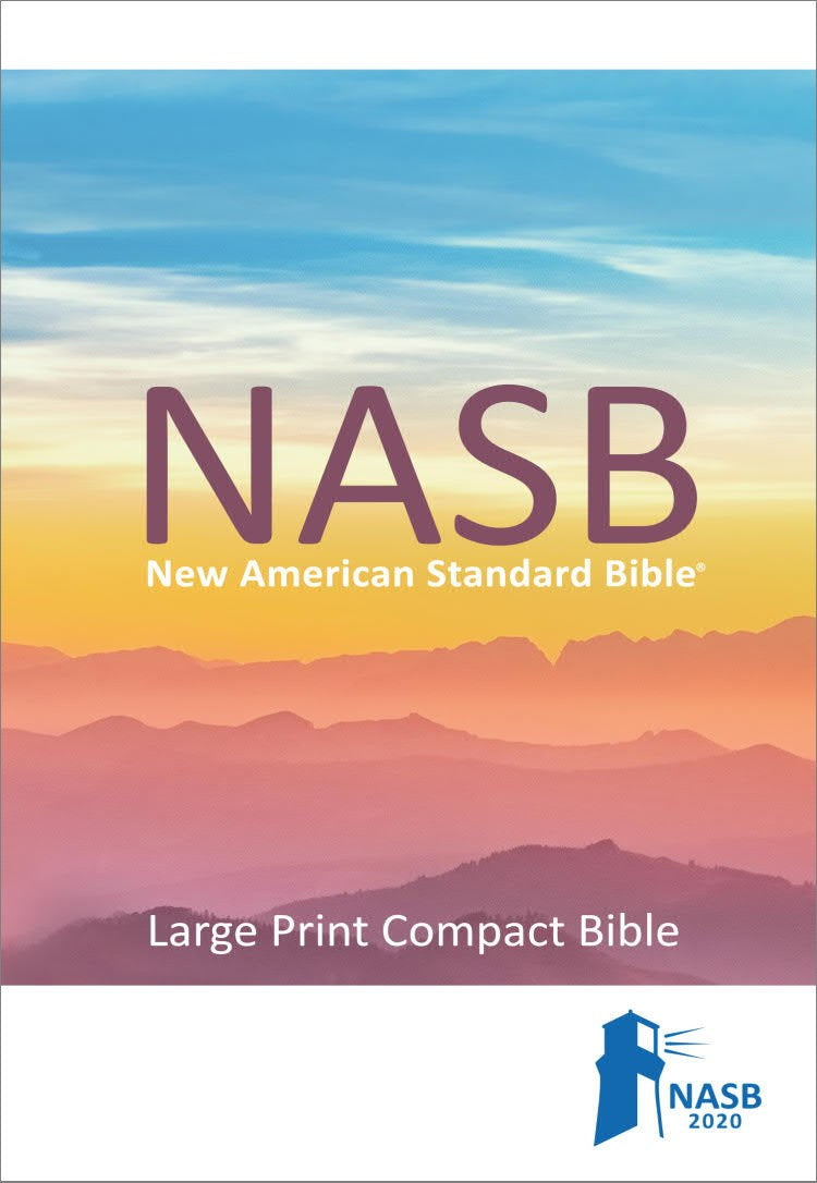 NASB 2020 Large Print Compact Bible-Teal Leathertex