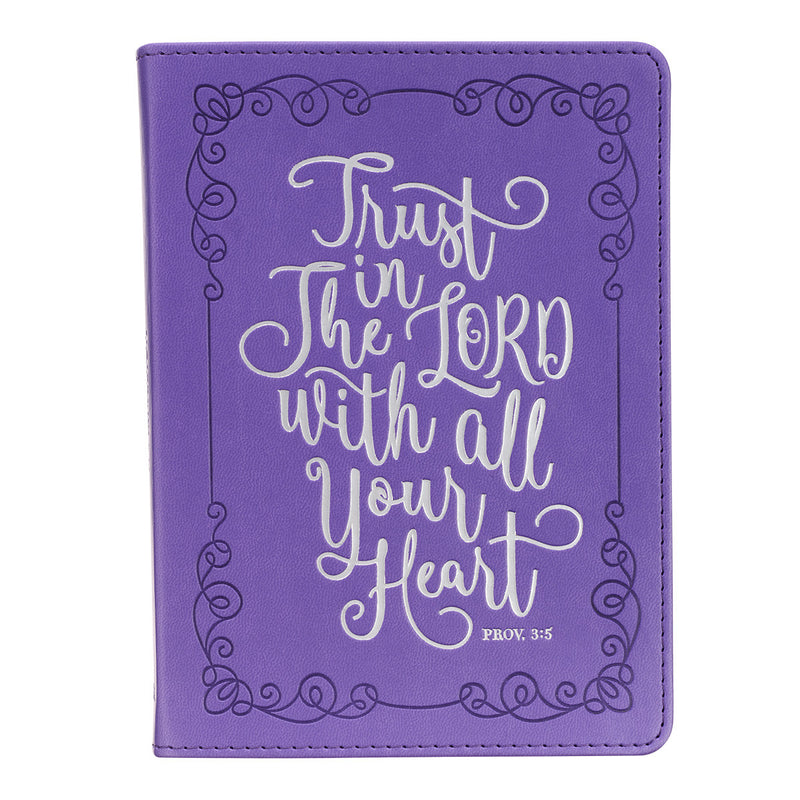 Trust In The LORD Purple Faux Leather