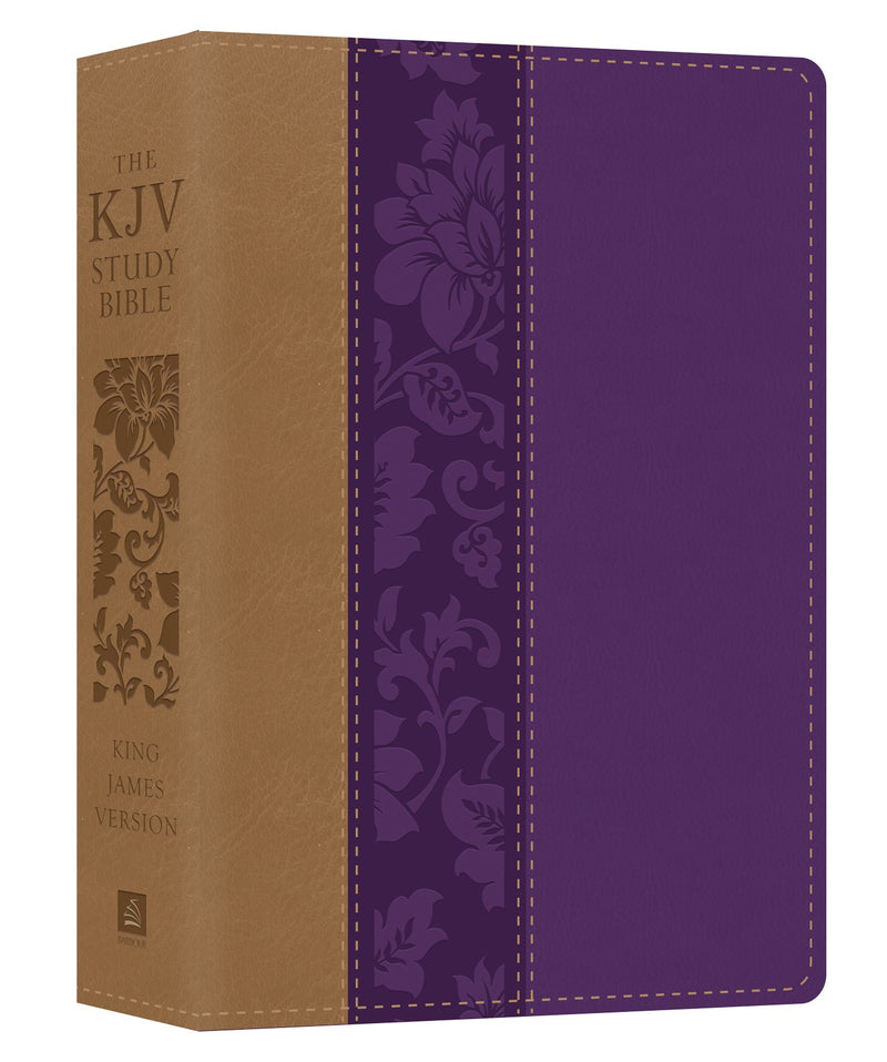 KJV Study Bible/Large Print-Violet Floret DiCarta