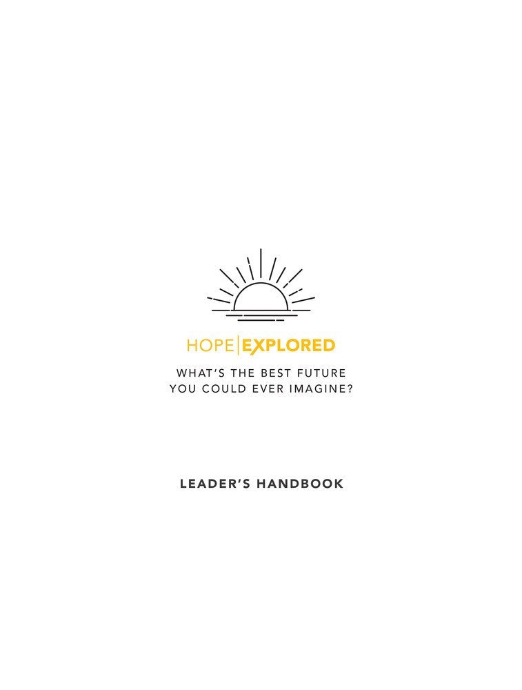 Hope Explored Leader's Handbook