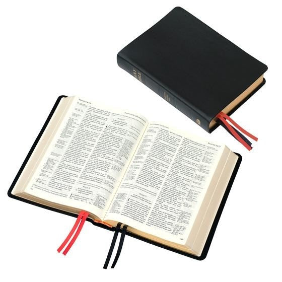 KJV Westminster Reference Bible-Black Calfskin Leather (