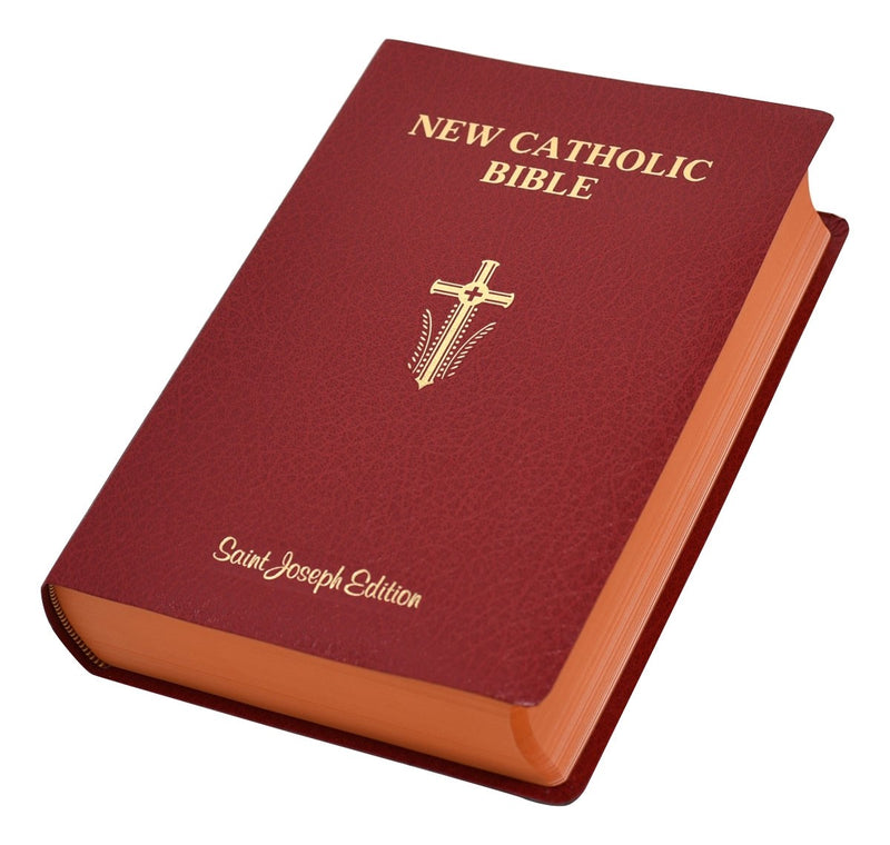 NCB St. Joseph New Catholic Bible Giant Type-Red Imitation Leather