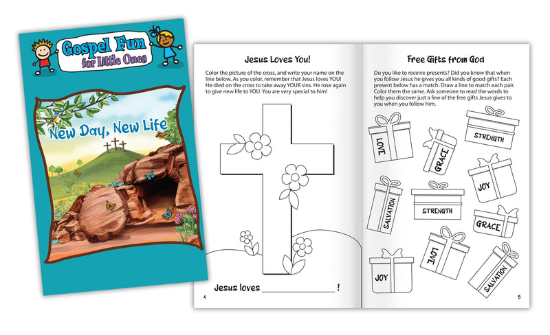 New Day  New Life Activity Book (Gospel Fun For Little Ones)